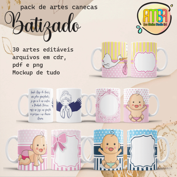 ESTAMPAS BATIZADO CANECA