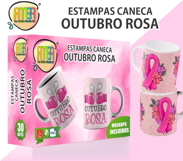 PACK OUTUBRO ROSA CANECAS
