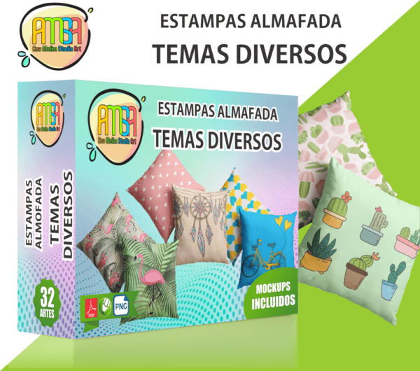 PACK TEMAS DIVERSOS ALMOFADA