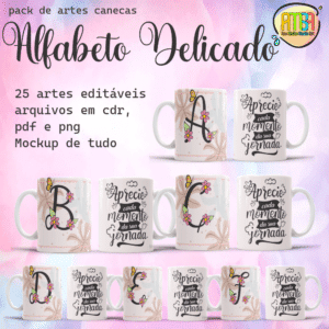 ESTAMPAS ALFABETO DELICADO