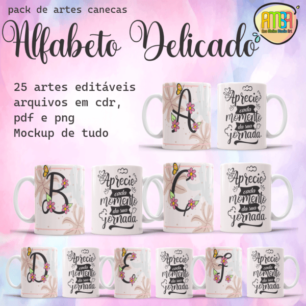 ESTAMPAS ALFABETO DELICADO