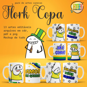 ESTAMPAS FLORK COPA CANECAS