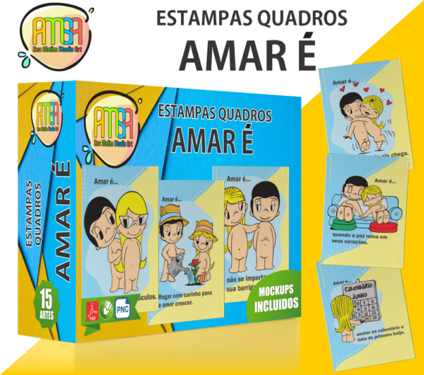 PACK AMAR É QUADROS (namorados)