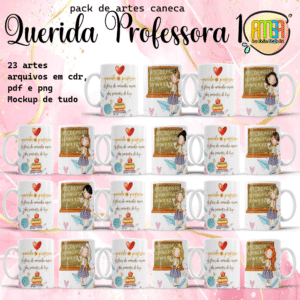 ESTAMPAS QUERIDA PROFESSORA 1 CANECA