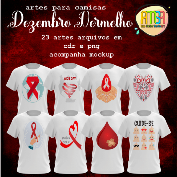 ESTAMPAS COMBATE A AIDS CAMISAS