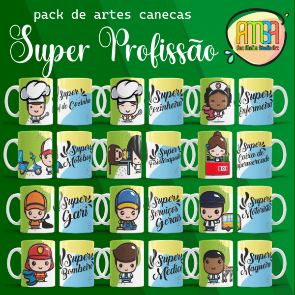 ESTAMPAS SUPER PROFISSÃO CANECA - Image 2