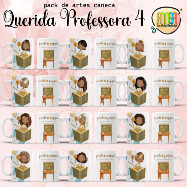 ESTAMPA QUERIDA PROFESSORA 4 CANECA - Image 2