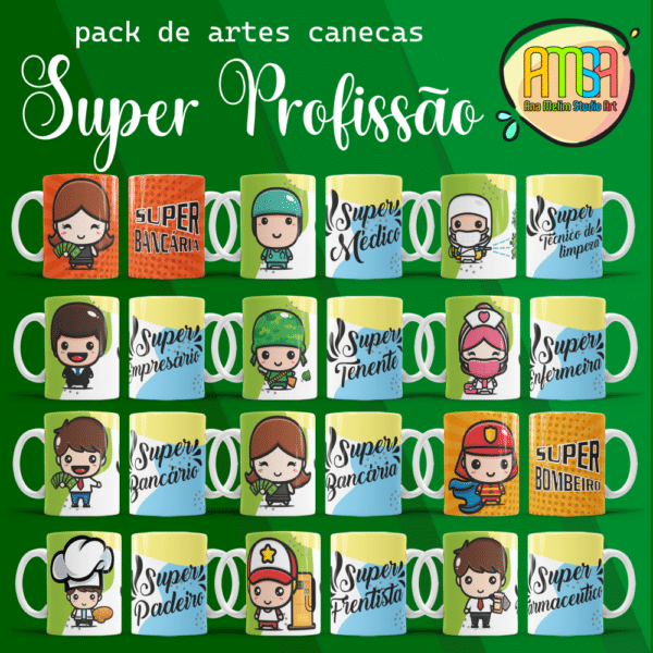 ESTAMPAS SUPER PROFISSÃO CANECA - Image 3