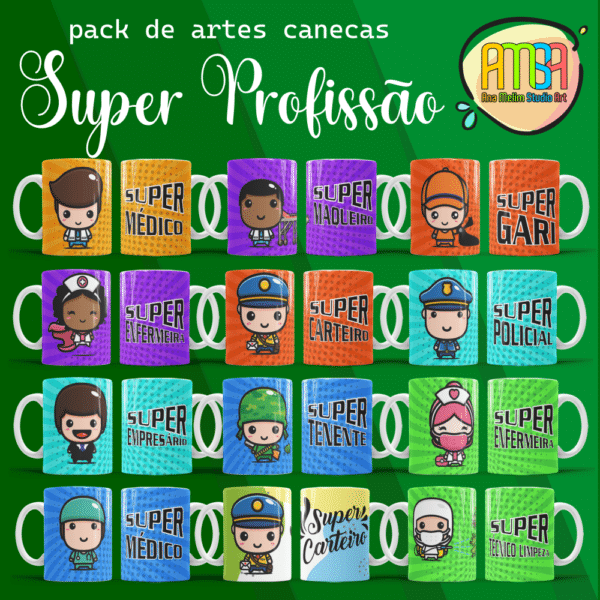ESTAMPAS SUPER PROFISSÃO CANECA - Image 4