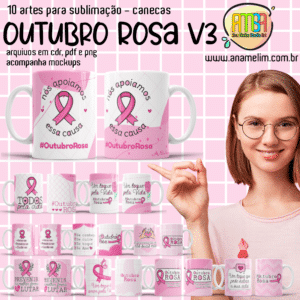 ESTAMPAS OUTUBRO ROSA 3 CANECA