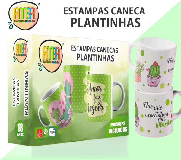 PACK PLANTINHAS CANECA
