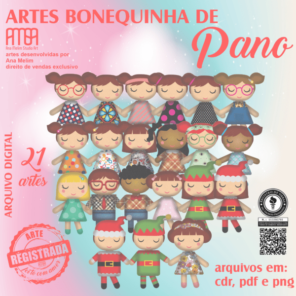 PACK BONECA DE PANO