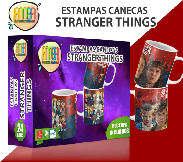 PACK STRANGER THINGS 4 CANEAS