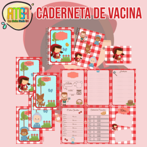 CADERNETA VACINA CHAPEUZINHO