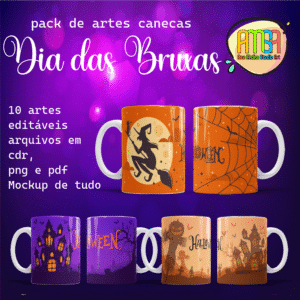 ESTAMPAS DIA DAS BRUXAS CANECAS