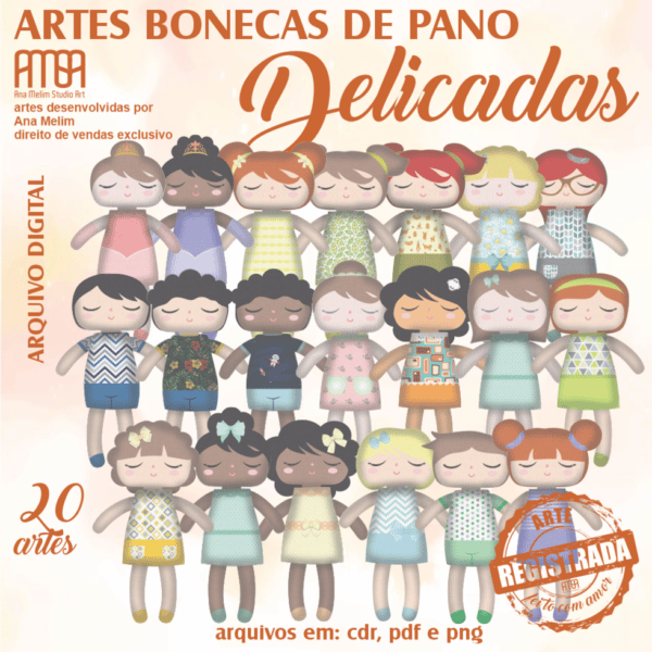 PACK BONECAS DE PANO DELICADAS