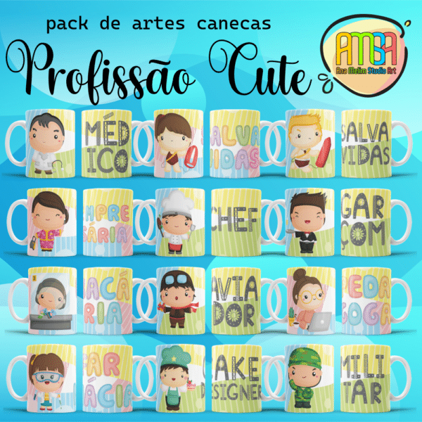 ESTAMPAS PROFISSÃO CUTE CANECA - Image 2