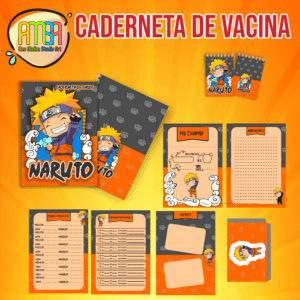 CADERNETA VACINA NARUTO