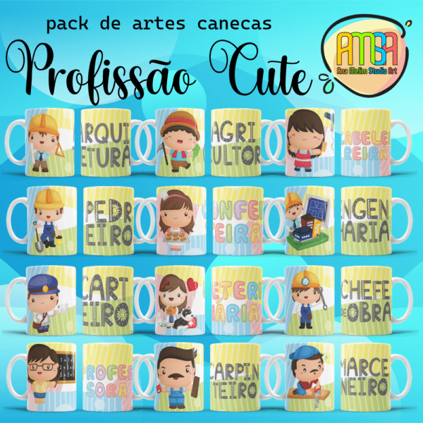 ESTAMPAS PROFISSÃO CUTE CANECA - Image 3
