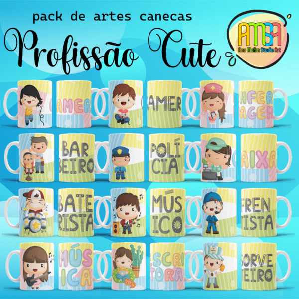ESTAMPAS PROFISSÃO CUTE CANECA - Image 4
