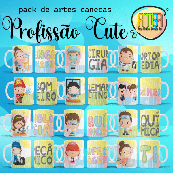 ESTAMPAS PROFISSÃO CUTE CANECA - Image 5
