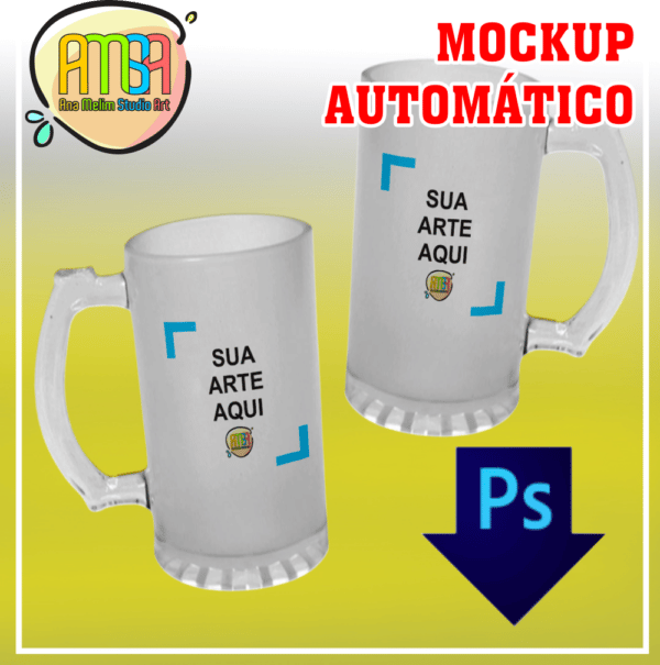 MOCKUP CANECA DE CHOPP - automático
