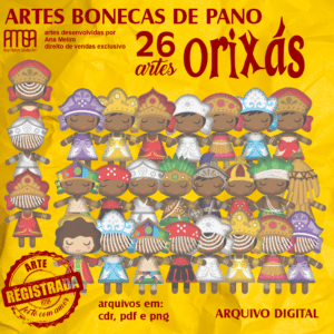 PACK ORIXÁS BONECAS DE PANO