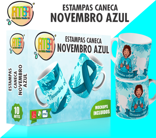 PACK NOVEMBRO AZUL 2 CANECA