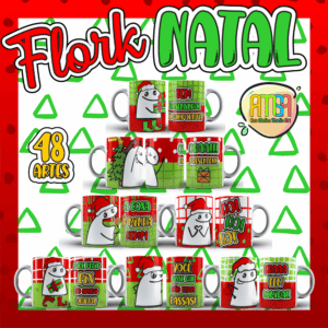 PACK FLORK NATAL CANECAS