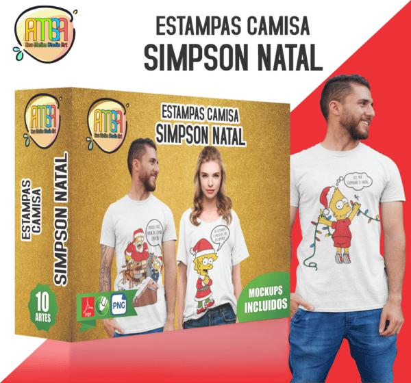 PACK SIMPSON NATAL CAMISA