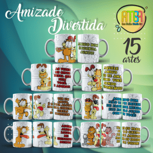 ESTAMPAS AMIZADE DIVERTIDA CANECA