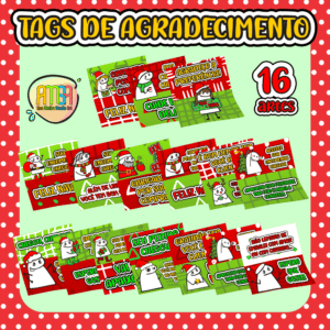 TAG AGRADECIMENTO NATAL FLORK
