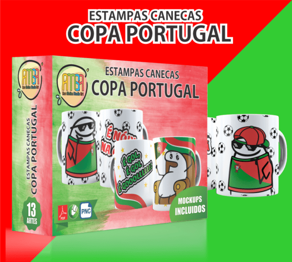 PACK FLOR COPA PORTUGAL CANECAS