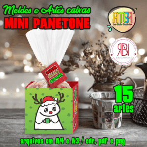 KIT CAIXA PANETONE FLORk