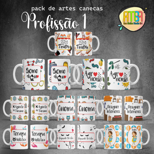 ESTAMPAS PROFISSÃO 1 CANECAS - Image 2