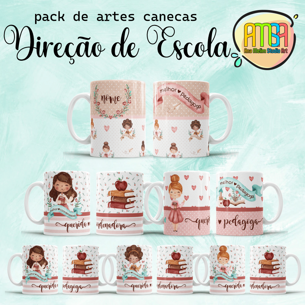 ESTAMPAS LINDAS BRUXAS 3D CANECAS – Ana Melim Studio Art