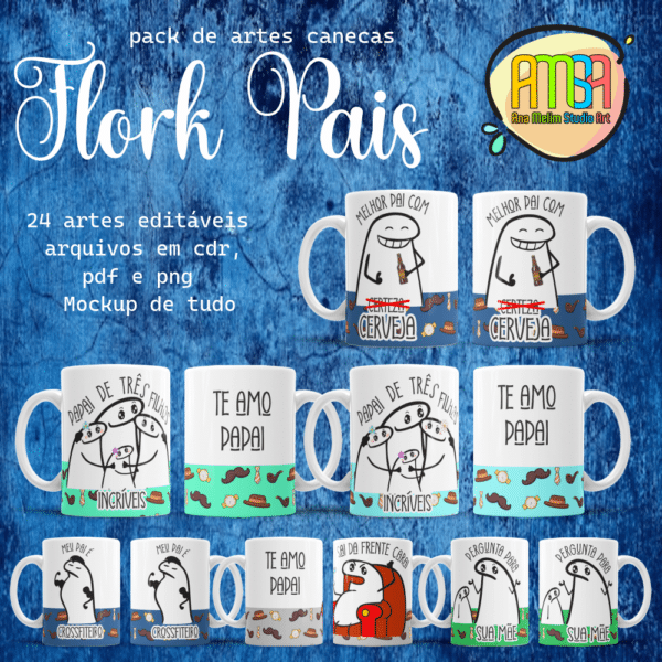 ESTAMPAS FLORK  PAIS CANECA
