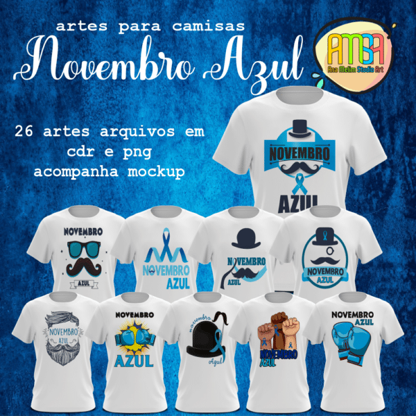 ESTAMPAS NOVEMBRO AZUL CAMISAS