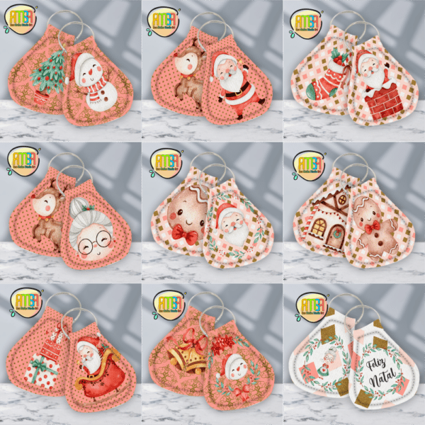 PACK CHAVEIRO NATAL AQUARELA - Image 2