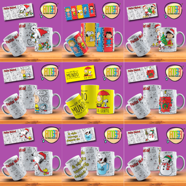 ESTAMPAS SNOOPY NATAL CANECA - Image 2