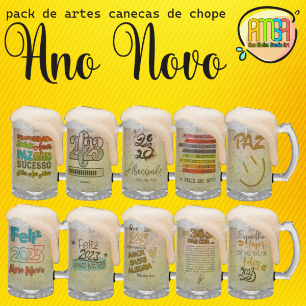 ESTAMPAS ANO NOVO CANECA CHOPE - Image 2