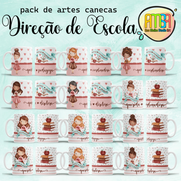 ESTAMPAS DIREÇÃO DE ESCOLA CANECA - Image 3