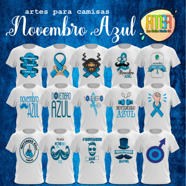ESTAMPAS NOVEMBRO AZUL CAMISAS - Image 2