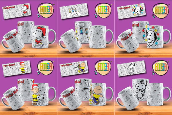 ESTAMPAS SNOOPY NATAL CANECA - Image 3