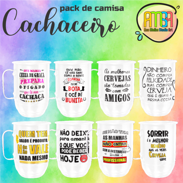 PACK CACHACEIROS CANECAS ALUMÍNIO CARNAVAL - Image 3