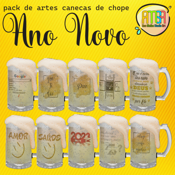 ESTAMPAS ANO NOVO CANECA CHOPE - Image 3