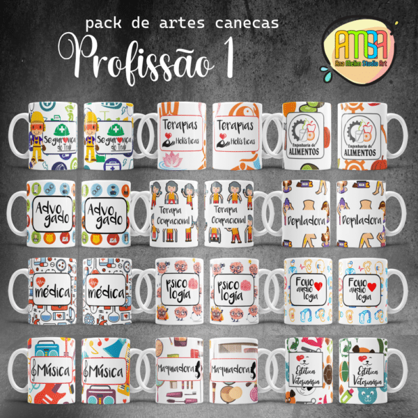 ESTAMPAS PROFISSÃO 1 CANECAS - Image 4