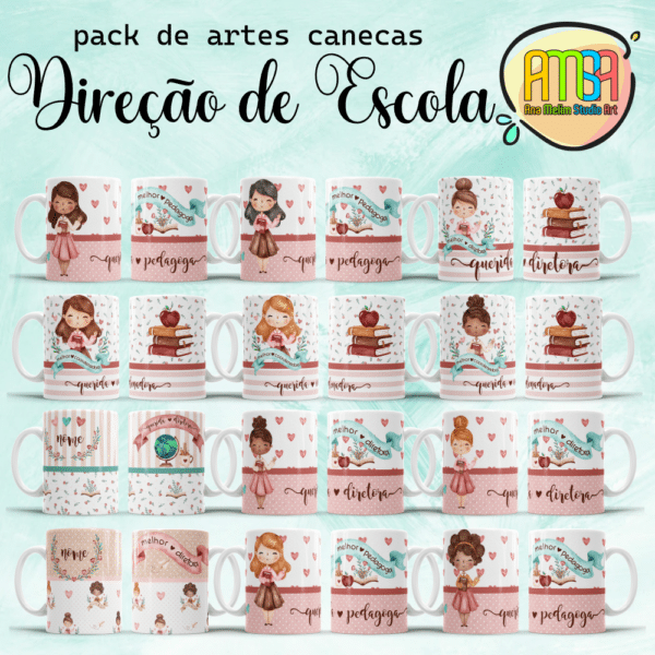 ESTAMPAS DIREÇÃO DE ESCOLA CANECA - Image 4