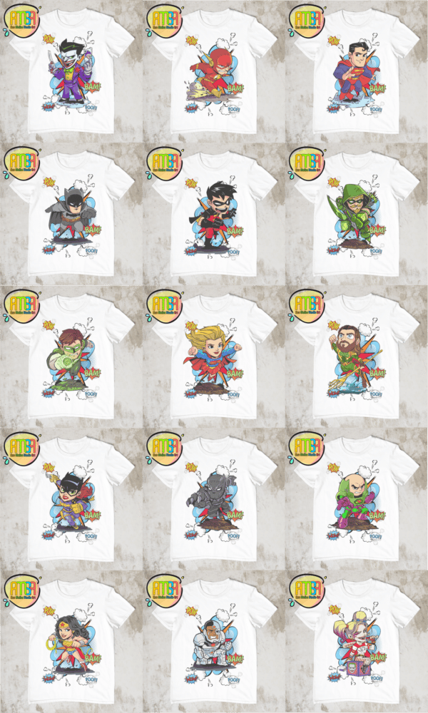 PACK HERÓIS E VILÕES CAMISAS - Image 2