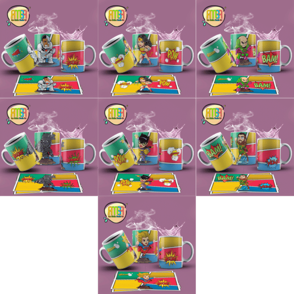 PACK HERÓIS E VILÕES CANECAS - Image 3